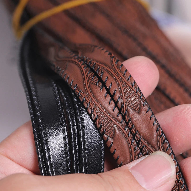1/2/5/10M Faux Leather Rope 10mm wide Leaf Embossed Flat Ribbon DIY Craft