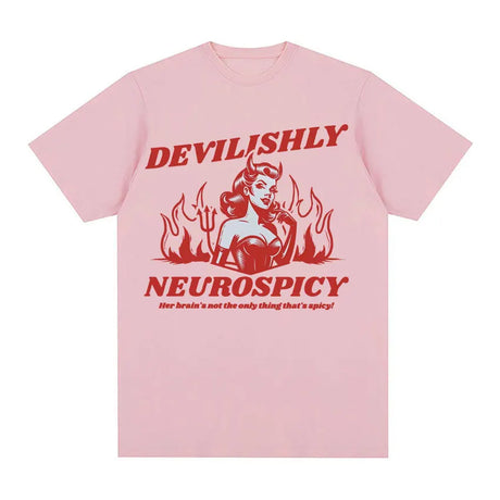 Devilishly Neurospicy Men's 100% Cotton T-shirt