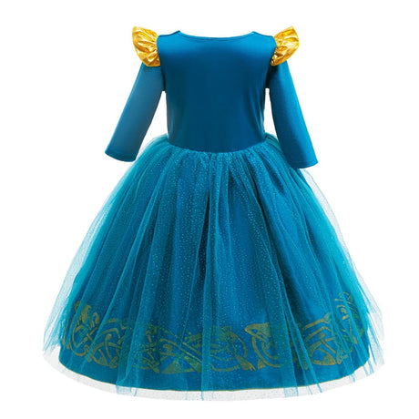 Halloween Cosplay Brave Princess Merida Dress Girls Costumes