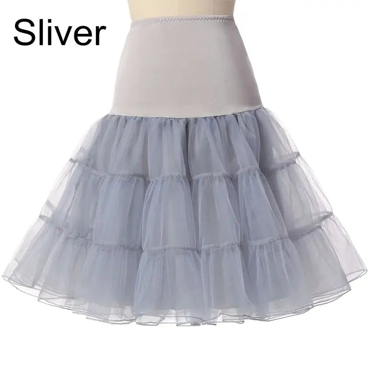 Colourfun Pettiskirts Cosplay Rockabilly Crinoline Underskirt