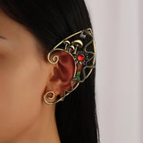 Forest Witch Ear Cuff Sun Snake Mushrooms