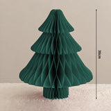 Christmas Paper Honeycomb Decorations Ball Folding Christmas Tree Table 3D Ornaments