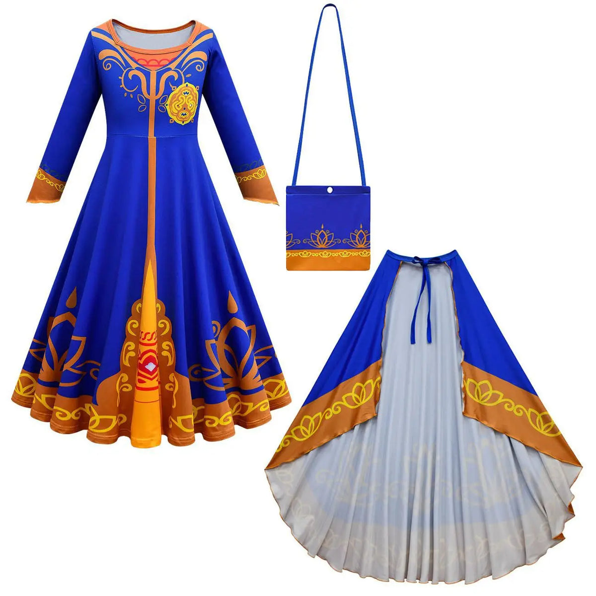 Mira Royal Detective Kids Cosplay Girl Fancy Dress Halloween Gown And Cloak Costume