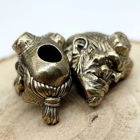 Hell Boy Brass Paracord Beads Lanyard Dreadlock Beard Bead