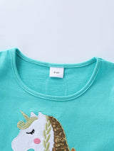 Girls' Long Sleeve Unicorn Dresses