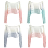 Girls Long Sleeve Ballet Dance Sweater Soft Warm Up Top Pullover