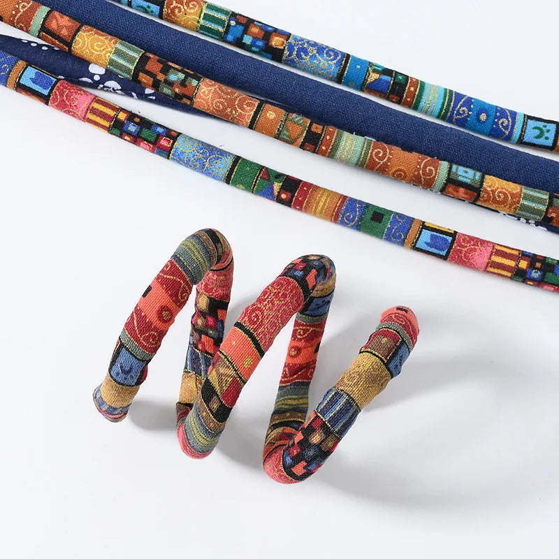 Bendable Hair Ropes Ties Horsetail Colorful Dreadlocks Long Ponytail Hairtie