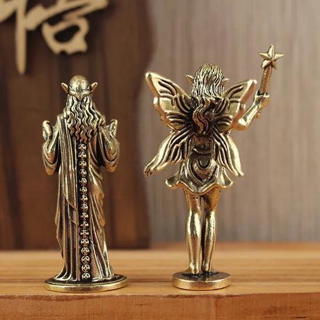 Brass Fae Figurines Tea Pets