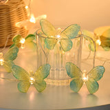 1.5M 10LED Butterfly Lights String Battery Outdoor Fairy Night Lamp Garland Party Decoration
