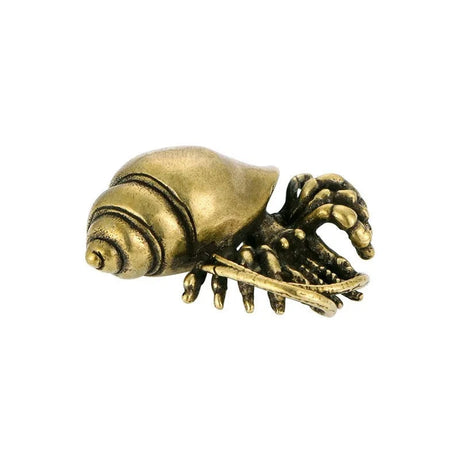 Copper Hermit Crab Tea Pet Metal Figurines
