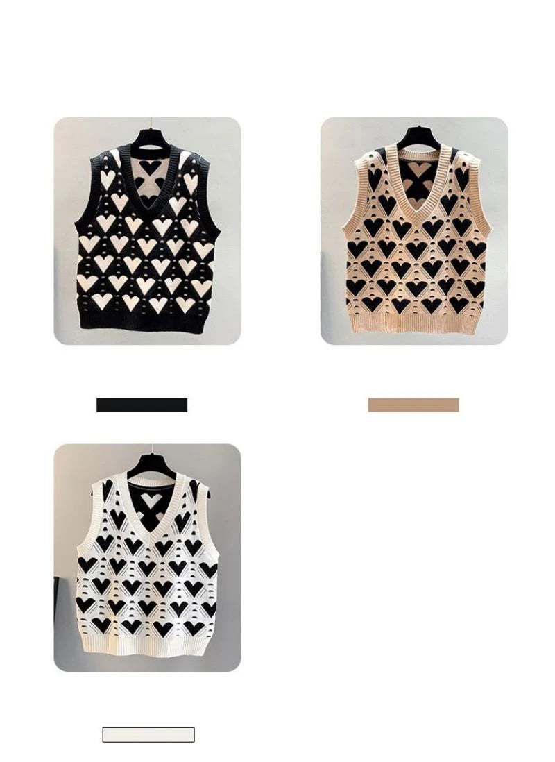 Love Heart Sweater Vest