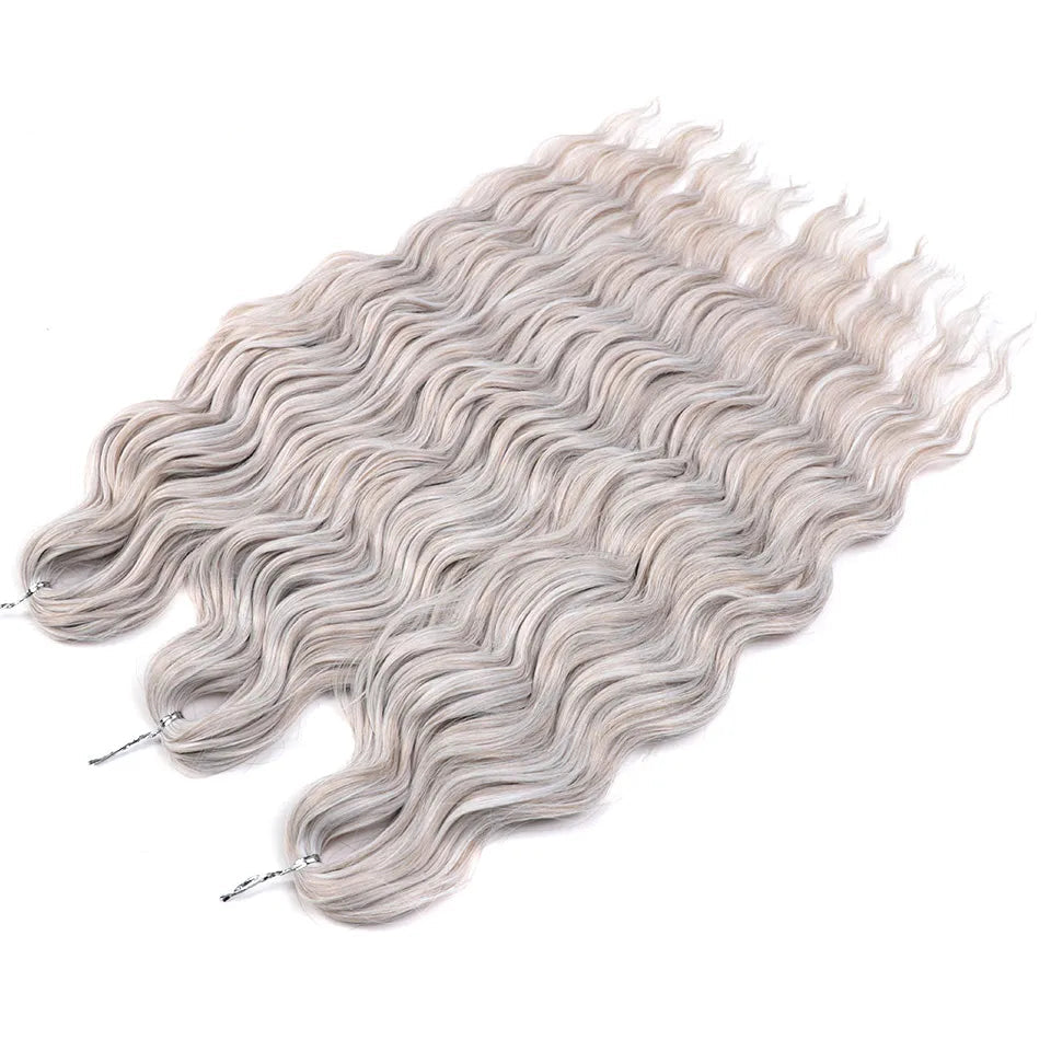 Ombre Rainbow 24 Inch Synthetic Hair Wave Braiding Hair Extensions