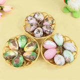 6Pcs Foam Easter Eggs Hanging Ornaments With Basket