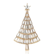 Rhinestone Christmas Tree Brooches