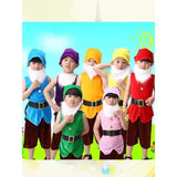 Children Snow White Seven Dwarfs Costume Children Christmas Halloween Book Week Costumes Kids Cosplay Performance Costume
