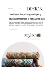 Boho Zig Zag Mexico Baja Blankets