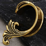 2PCS Ocean Wave Scroll Ear Tunnels Plugs Gauges Stretchers Expander Body Piercing Jewellery Ear Stretching Gauges