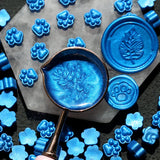 75PCS Mixed Colour Glitter Cat Paw Wax Beads for Seal Stamping
