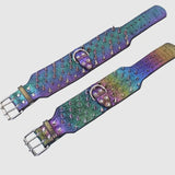 ROAWRRR Dragon Laser Leather Ultra-wide Small and Medium Dog Collar Pet Accessories