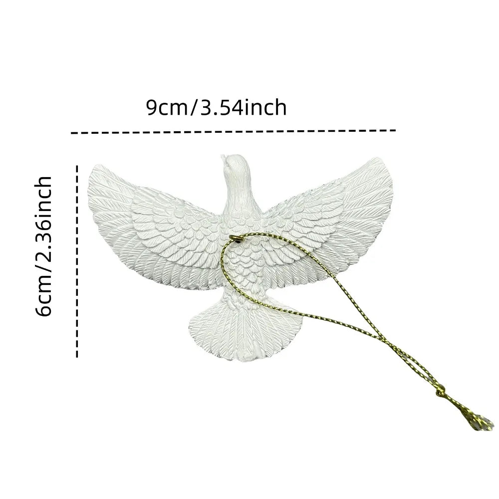 Christmas Peace Doves Tree Ornaments