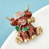 Highland Cow Brooches