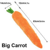 Carrot Plush Toy Pet Chew Toy