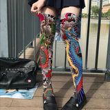 Floral and Fantasy Printed Stockings Long Socks