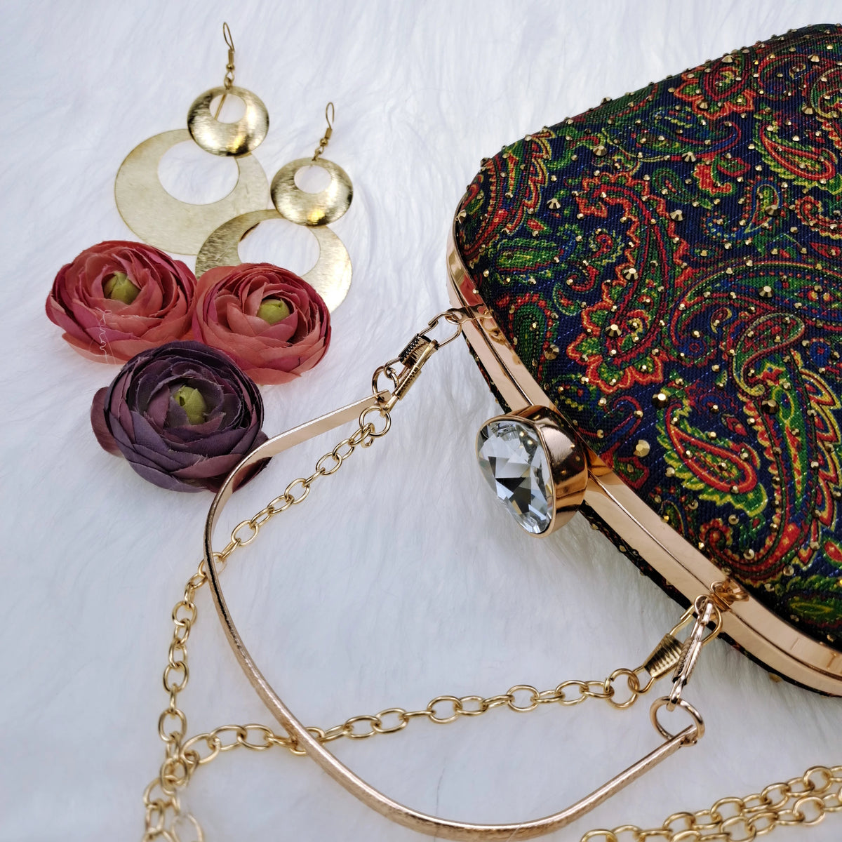Paisley Wedge Flat Matching Shoes and Bags