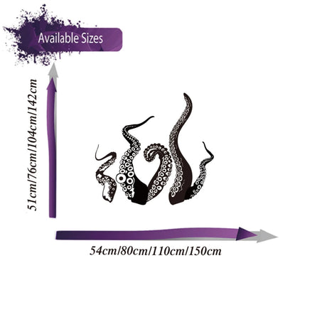 5Pcs Large Octopus Tentacles Wall Decal Sticker
