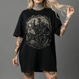 Fox Yin Yang Sun Moon T-shirt Mystical Animal Naturecore Tee Dark Academia