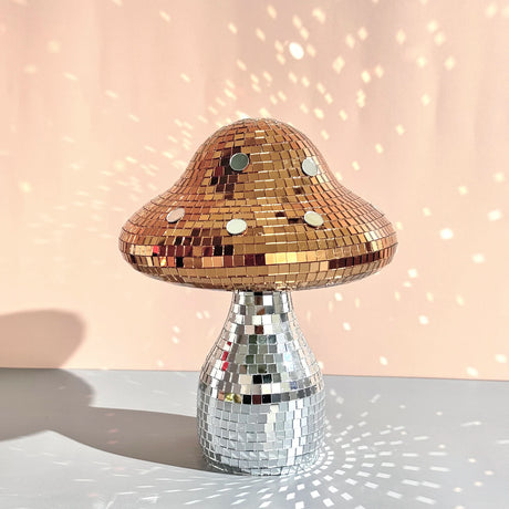 Disco Mushroom Mirror Ball Ornament Home Decor