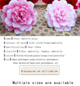 Peony Umbrellas Stage Performance Props