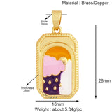 Enamel Heart Flower Dolphin Charm Pendants 18K Gold Plated DIY Bracelets Necklaces Jewellery Making Supplies