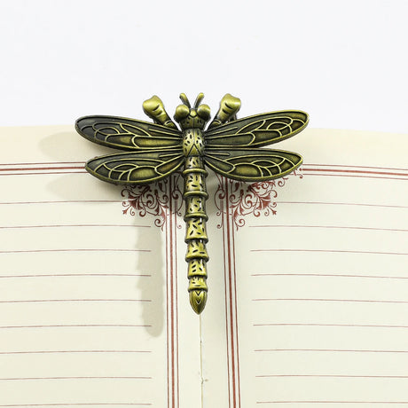Butterfly Dragonfly Book Clip Bronze Metal Bookmarks