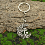 Sunflower Mushroom Witch's Garden Keyring