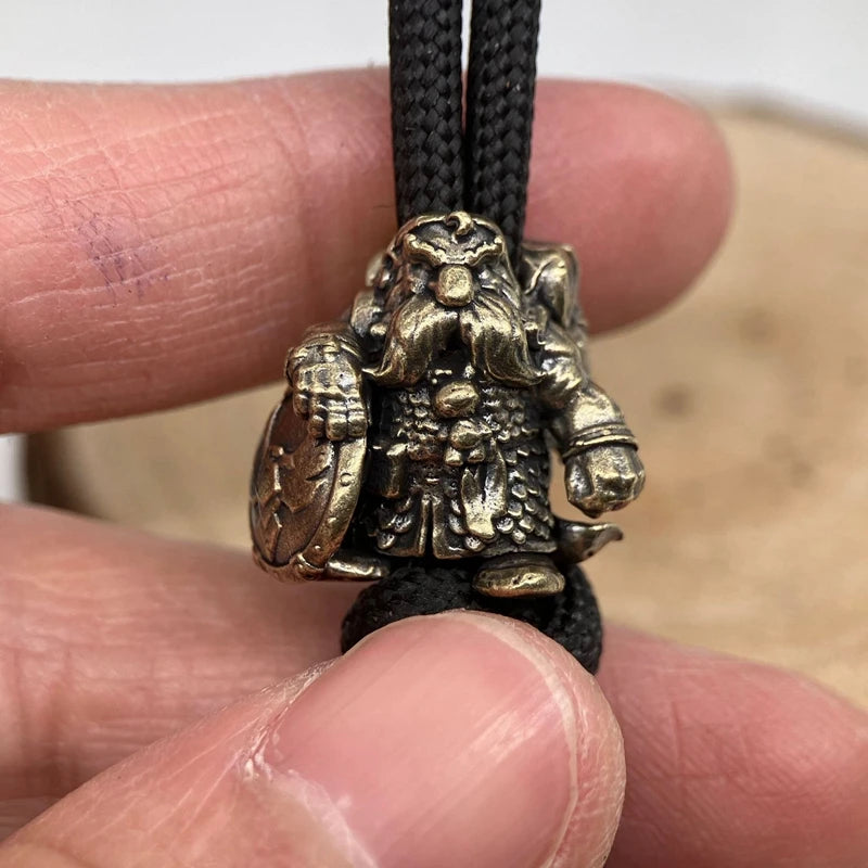 Dwarf Brass Paracord Beads Lanyard Dreadlock Beard Bead