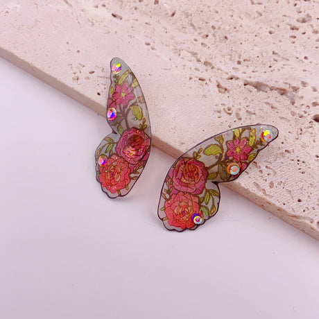 Fantastical Resin Butterfly Wings Earrings