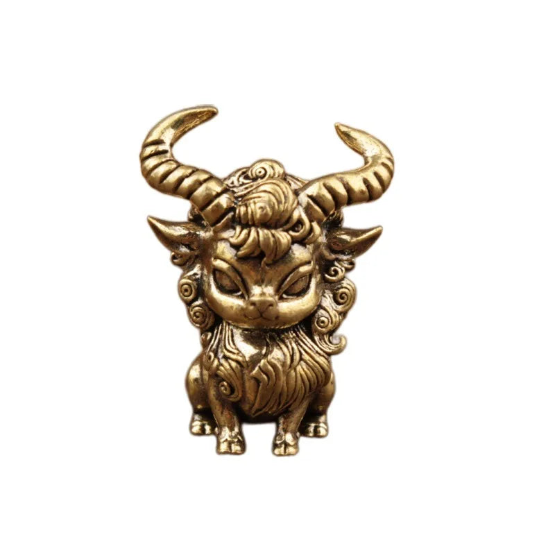 Copper Warcraft Demonic Sheep Figurine Tea Pet