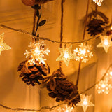 Snowflake Xmas Tree LED String Lights Christmas Decoration