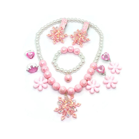 Mermaid Accessories Gloves Wand Crown Jewellery Set Wig Necklace Braid Cosplay Halloween Birthday Party