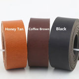 3.5mm Thick Tanned Leather Belt Strips Genuine Leather DIY Craft