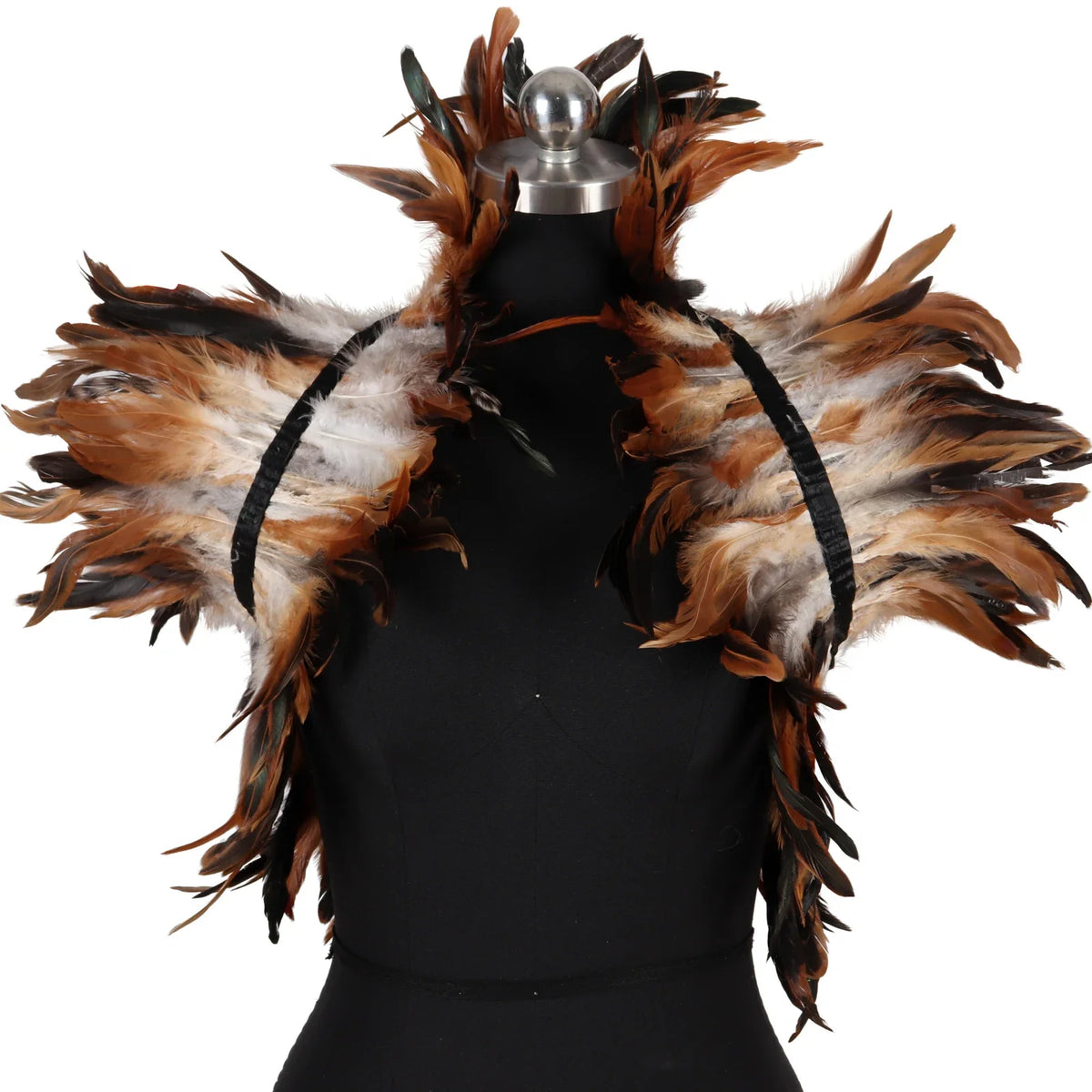 Feather Shoulder Epaulettes Festival Rave Wear