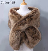 Luna Faux Fur Shawl 42 Colours