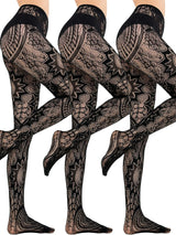 Fishnet Stockings Jacquard Lace Pantyhose