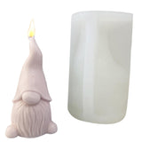 Christmas Gnome Faceless Santa Claus Silicone Mould for DIY Candle Soap Making Chocolate Resin Casting
