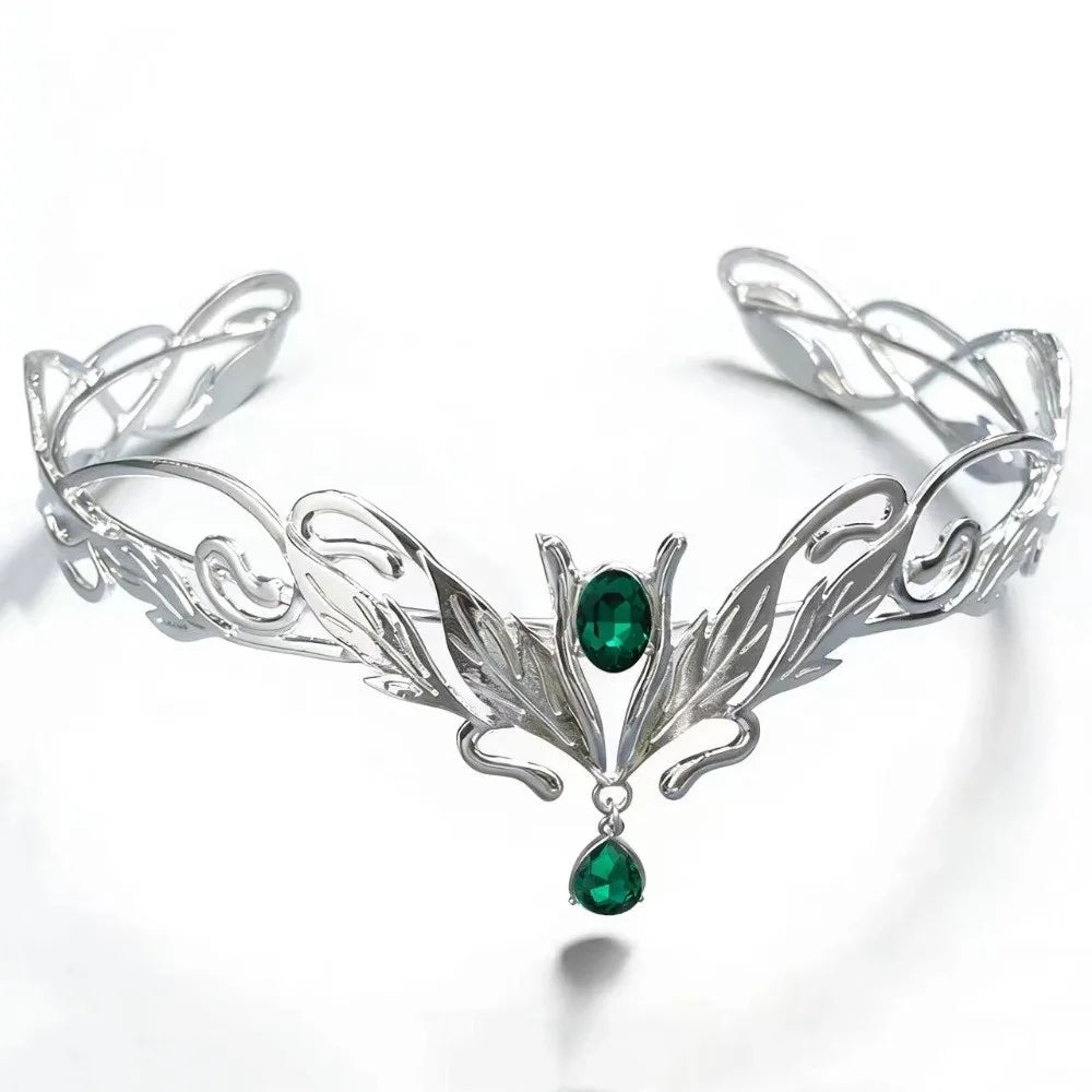 Elven Crown Forest Fae Diadems Forehead Jewellery