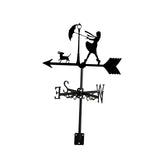 Umbrella Girl and Dog Weathervane