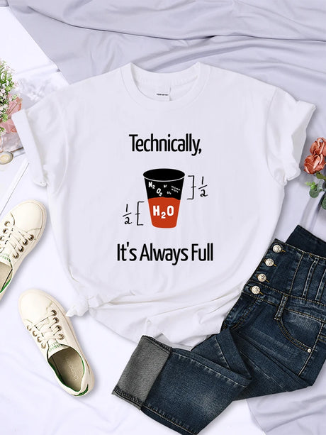 Technically It's Always Full Happy Science Nerd T Shirts
