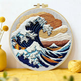 The Great Wave off Kanagawa DIY Embroidery Kit for Beginners