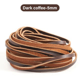 Flat Genuine Leather Cord Rope 3/5mm
